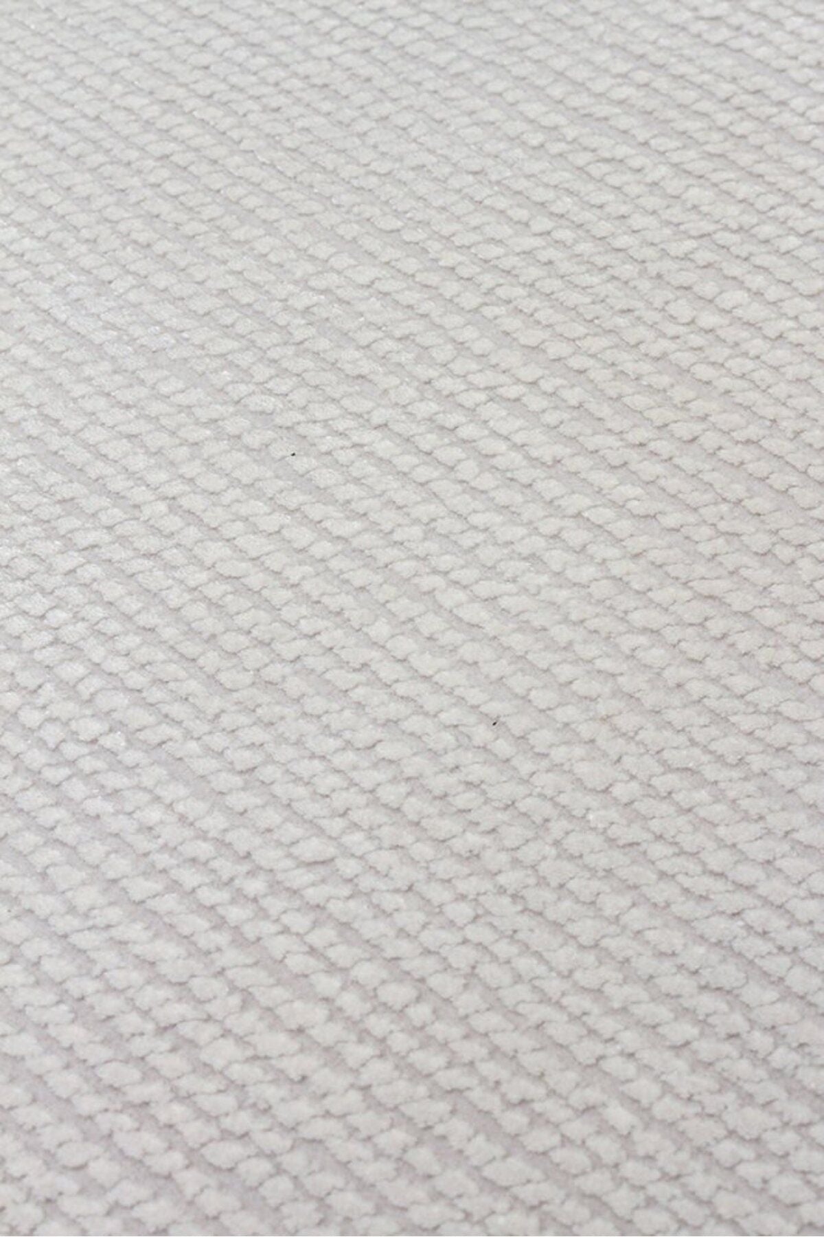 Minimal Elit Krem Modern Makine Dokuma Salon Halısı – Zarif, Parlak ve Yumuşak Dokulu - Beyaz
