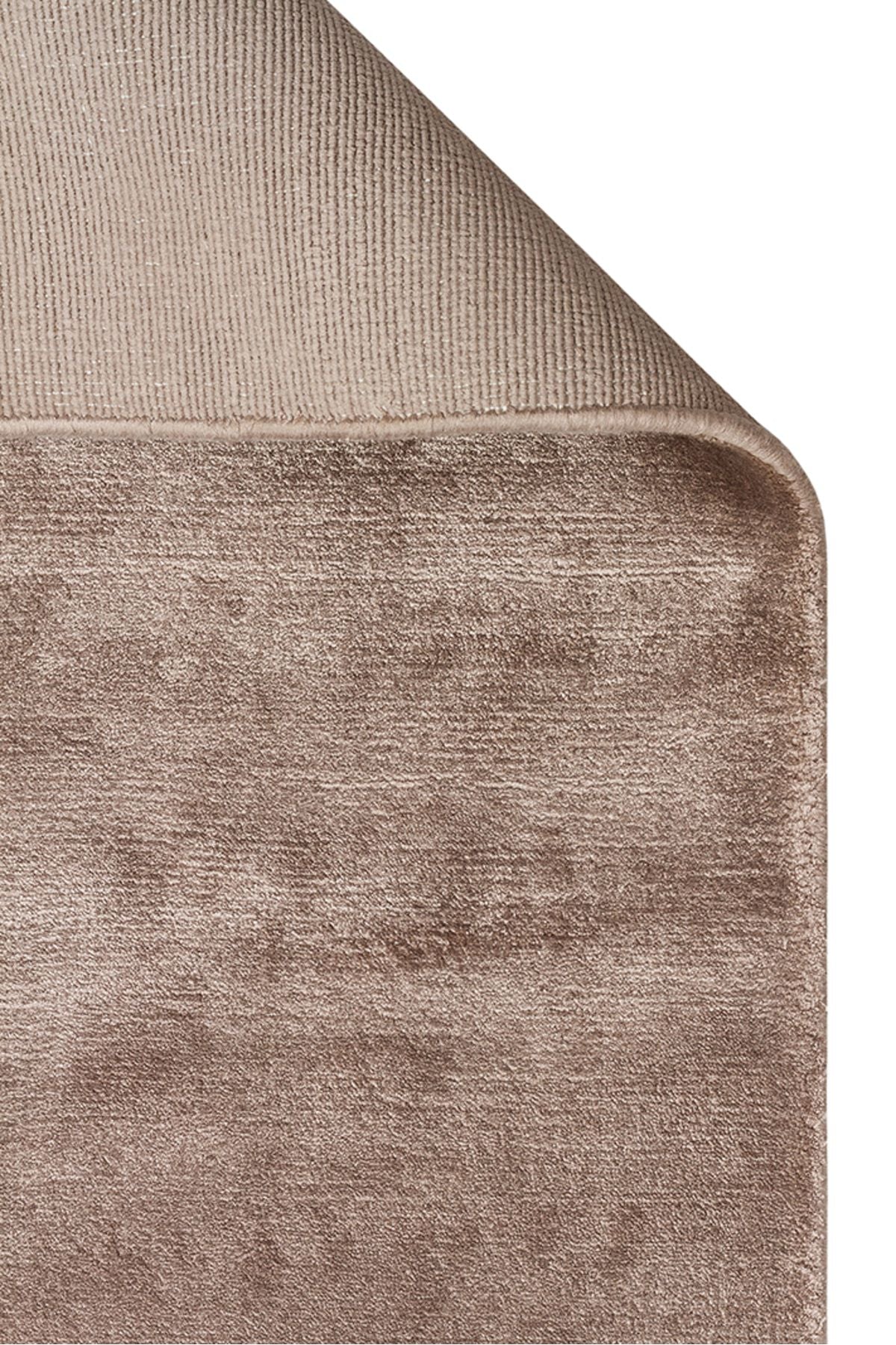 Alure Kahverengi El Dokuma Saf Bambu Halı Lüks Yumuşak Minimal Modern Salon ve Oturma Odası Halı - Kahverengi
