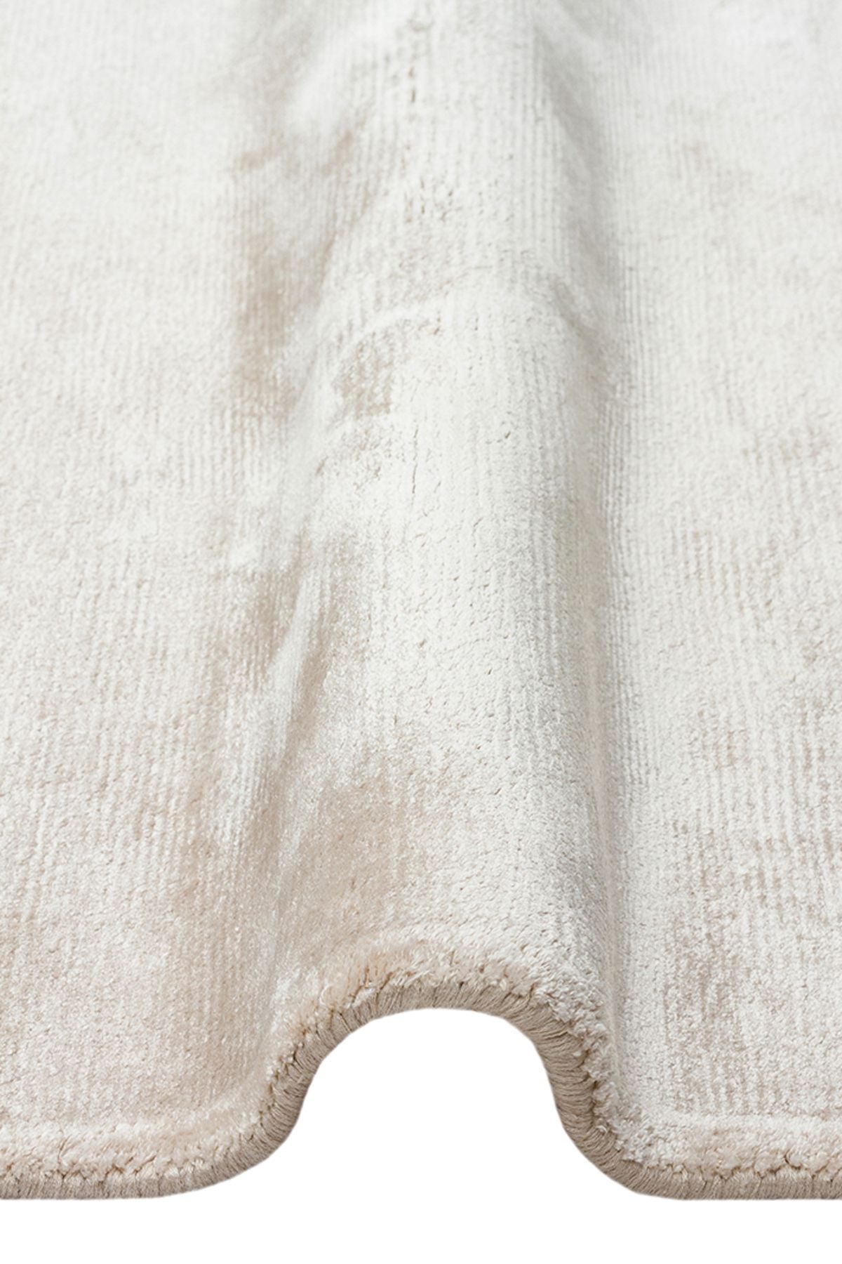 Alure Kum Rengi El Dokuma Saf Bambu Halı Lüks Yumuşak Minimalist Modern Salon ve Oturma Odası Halısı - Sand