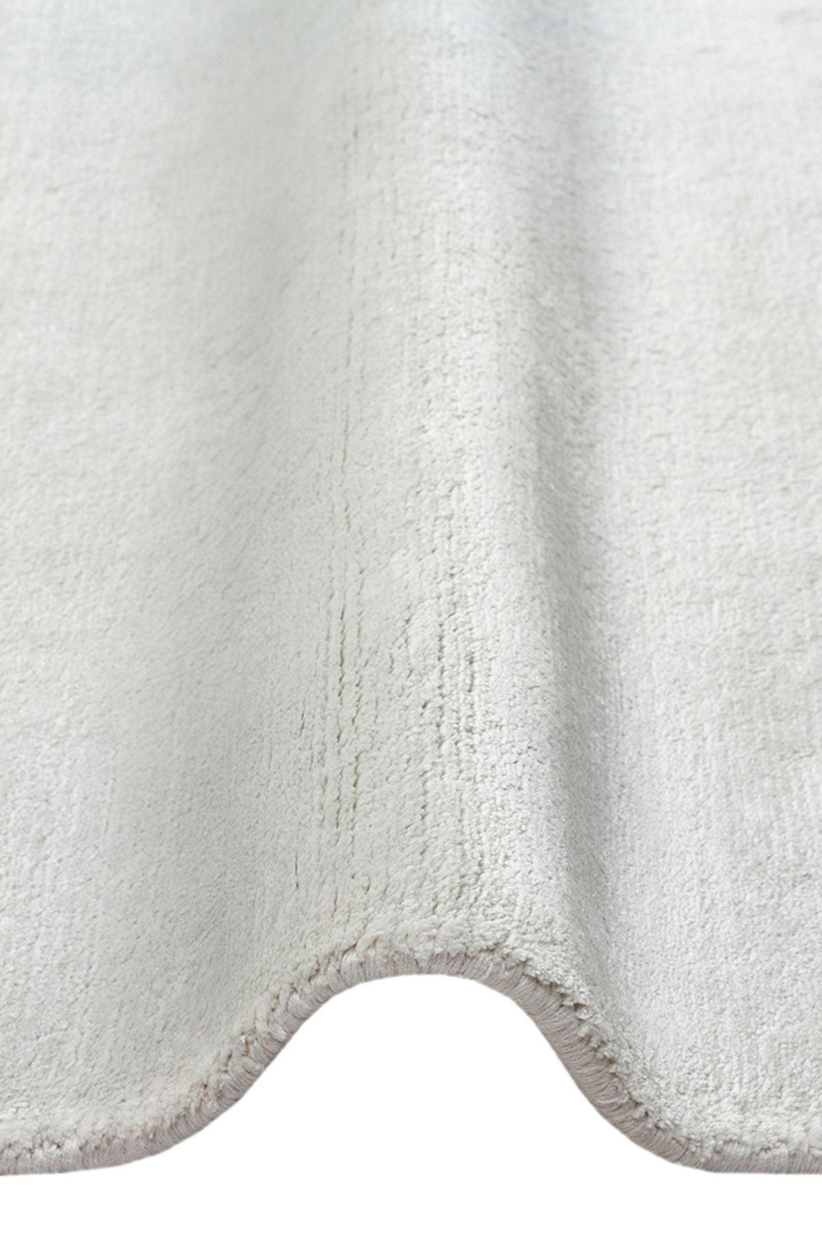 Alure Gümüş Renk El Dokuma Saf Bambu Halı Lüks Yumuşak Minimalist Modern Salon ve Oturma Odası Halı - Gümüş