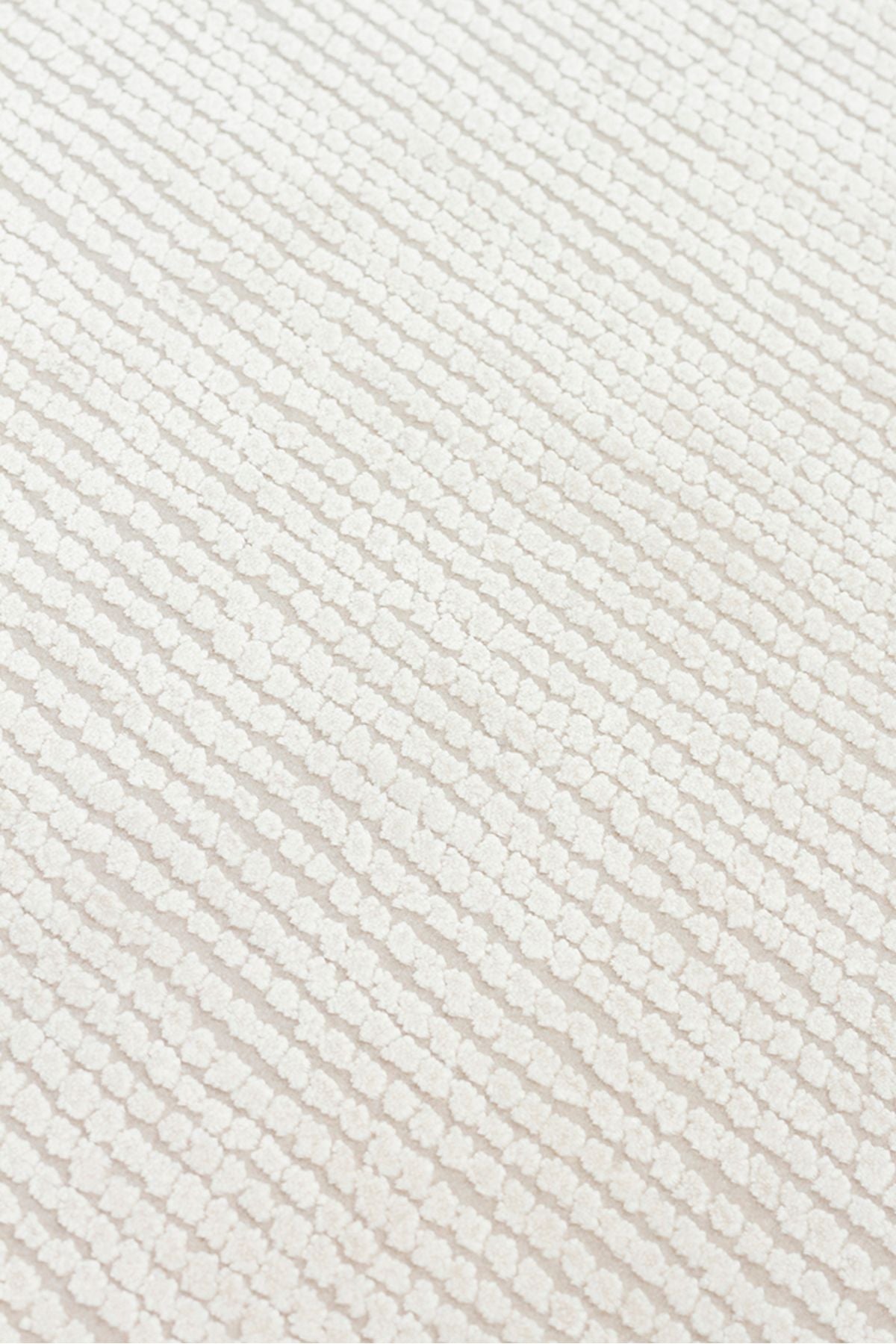 Minimal Elit Krem Bordürlü Modern Makine Dokuma Salon Halısı – Şık Çerçeve Detaylı - Krem