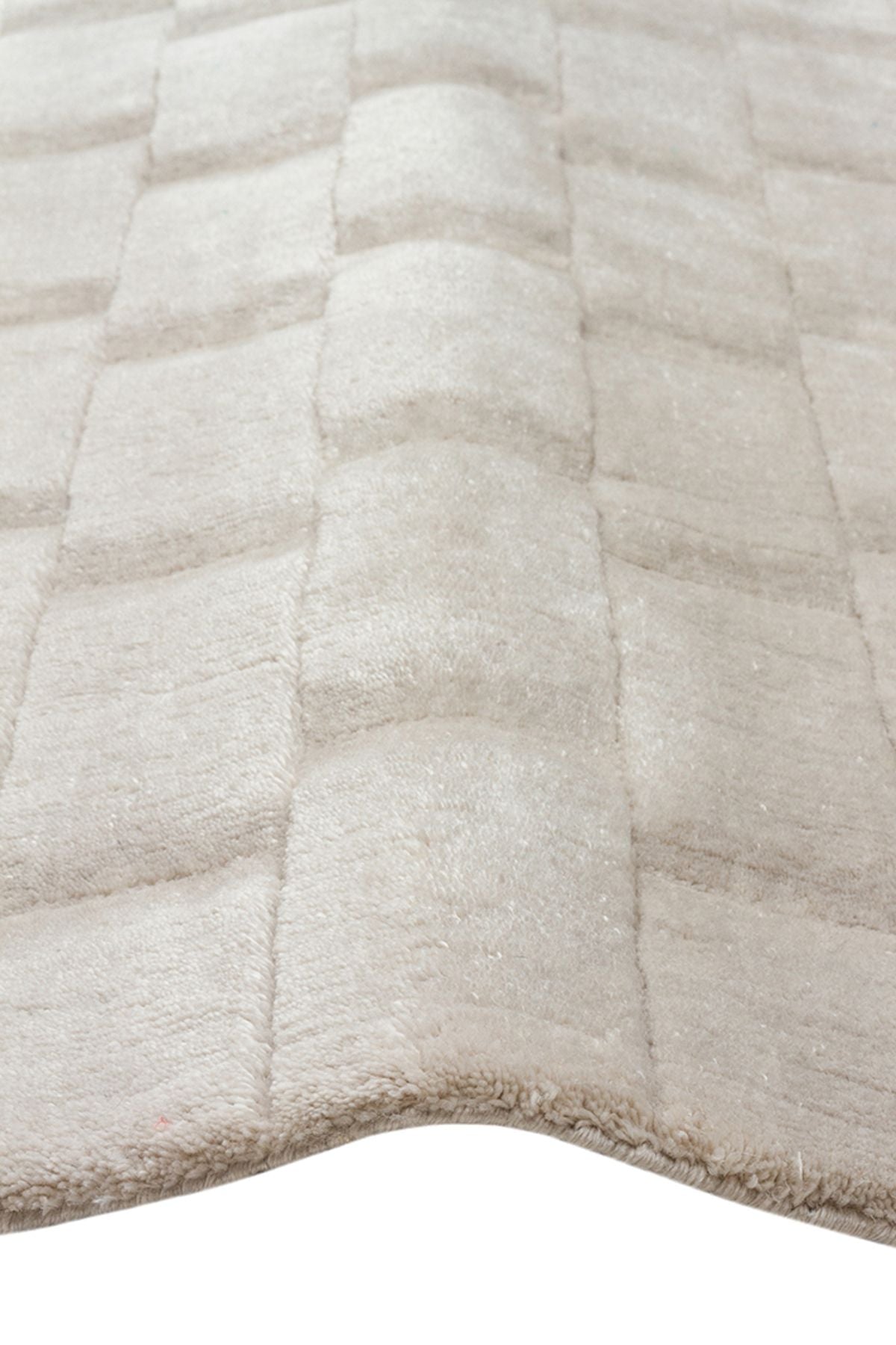Carve Koleksiyonu El Dokuma Gri 3D Kabartmalı Lüks Modern Salon Halısı Yumuşak Dokulu - Gri