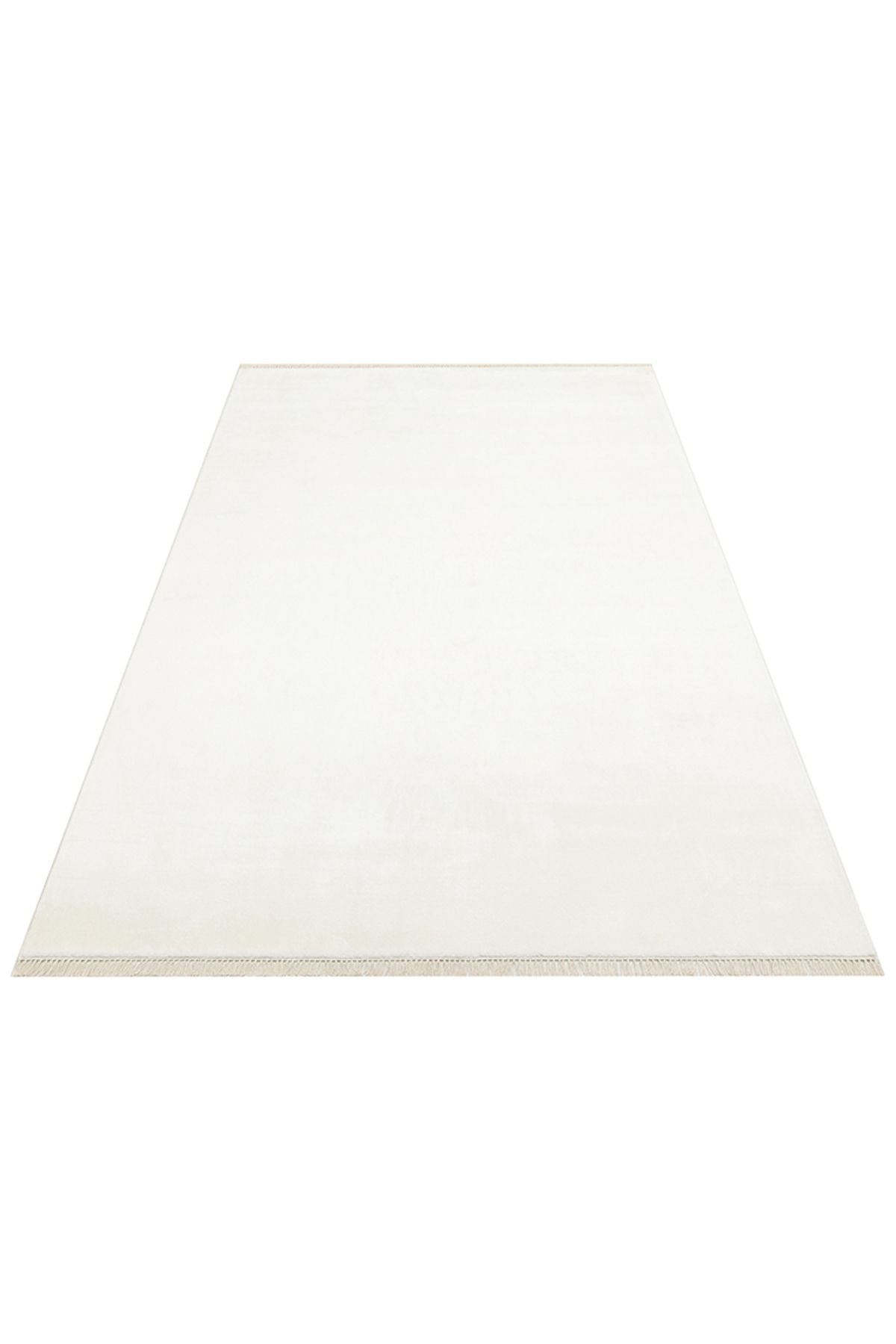 Luma Beyaz Tek Renk Sade Saf Bambu Doğal Malzeme Halı Minimalist Parlak Modern Lüks Salon Halısı - Beyaz