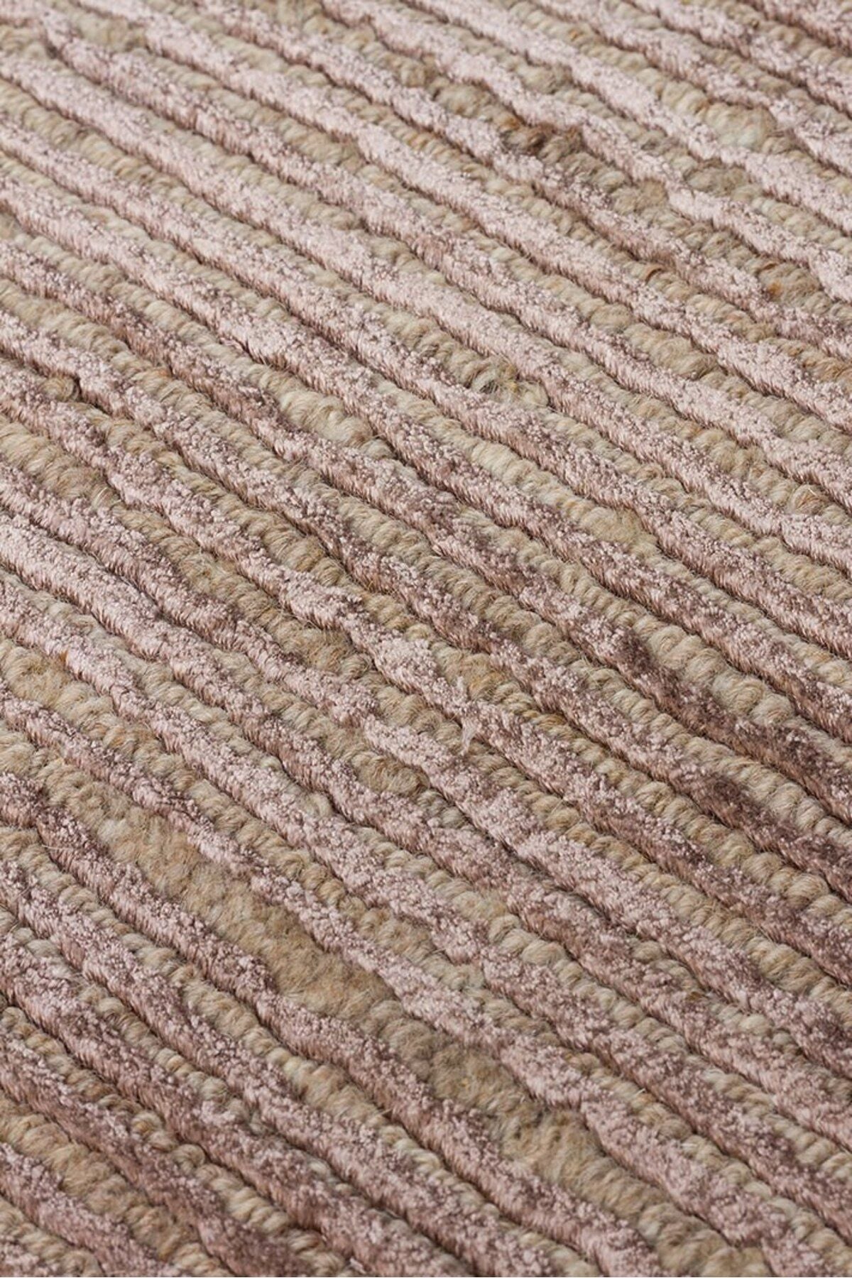 Siena Antrasit El Dokuma Teknikleriyle Özenle Üretilmiş, Doğal Bambu, Yün Karışımlı Salon Halısı - Siyah