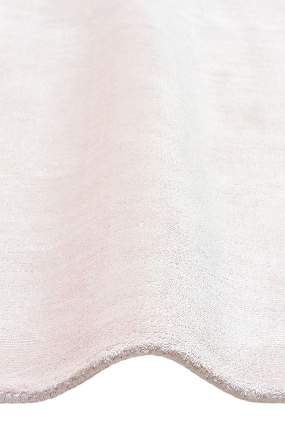 Alure Pembe El Dokuma Saf Bambu Halı Lüks Yumuşak Minimalist Modern Salon ve Oturma Odası Halısı - Powder