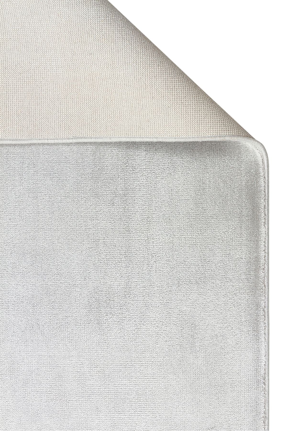 Luma Gri Tek Renk Sade Saf Bambu Doğal Malzeme Halı Minimalist Parlak Modern Lüks Salon Halısı - Gri