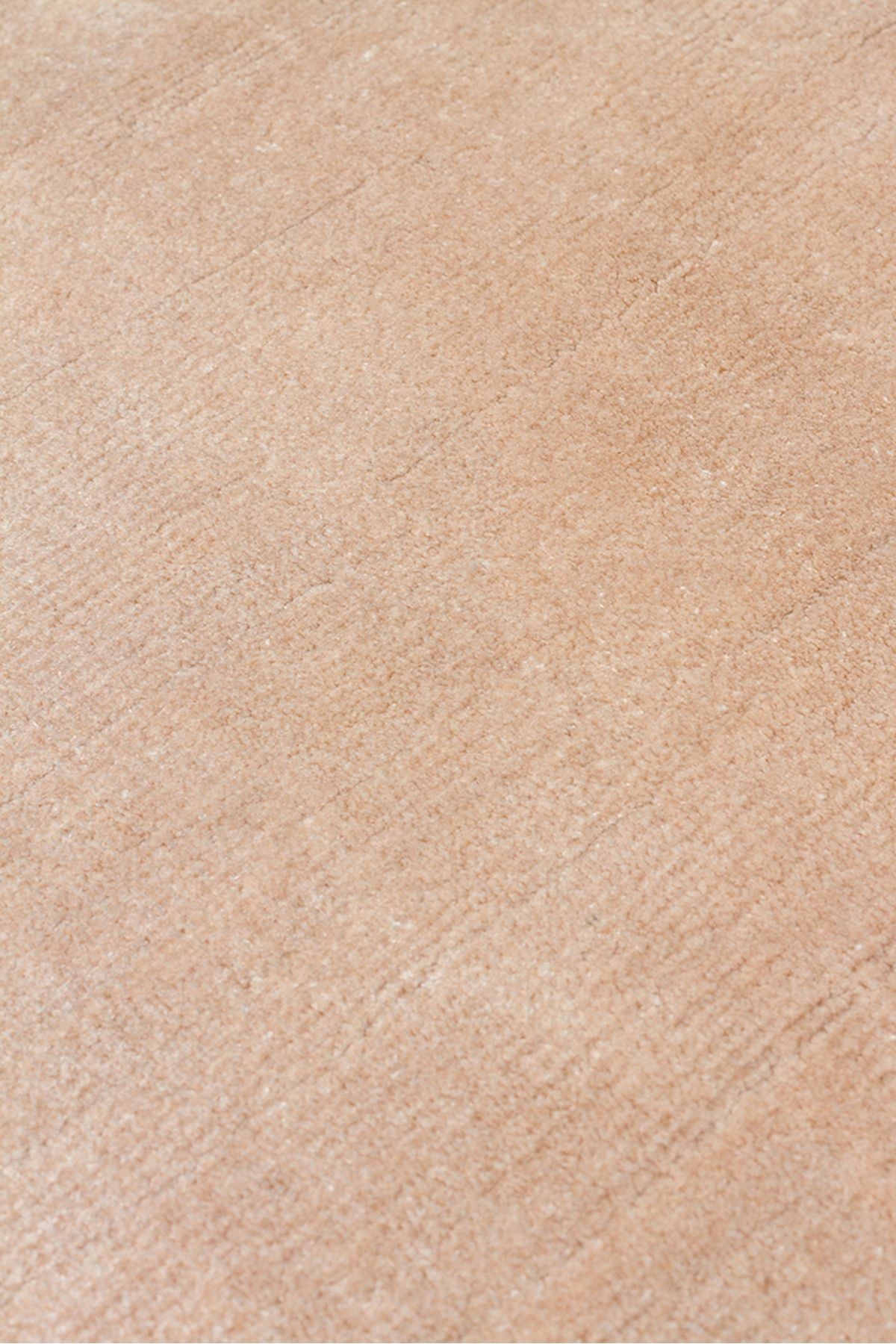Alure Bej El Dokuma Saf Bambu Halı Lüks Yumuşak Minimalist Modern Salon ve Oturma Odası Halısı - Bej