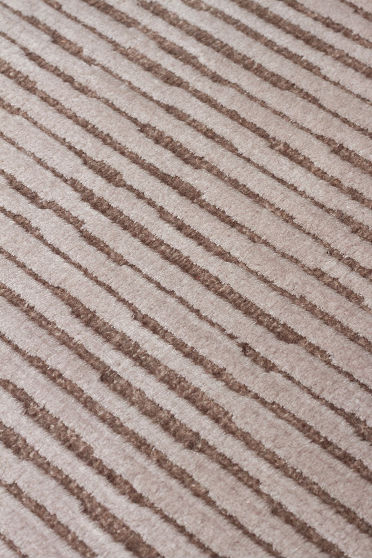 Royal Taş Rengi Düz Modern Parlak Viskon Halı 100% Viskon Yumuşak Salon Halısı - Taş Rengi 01