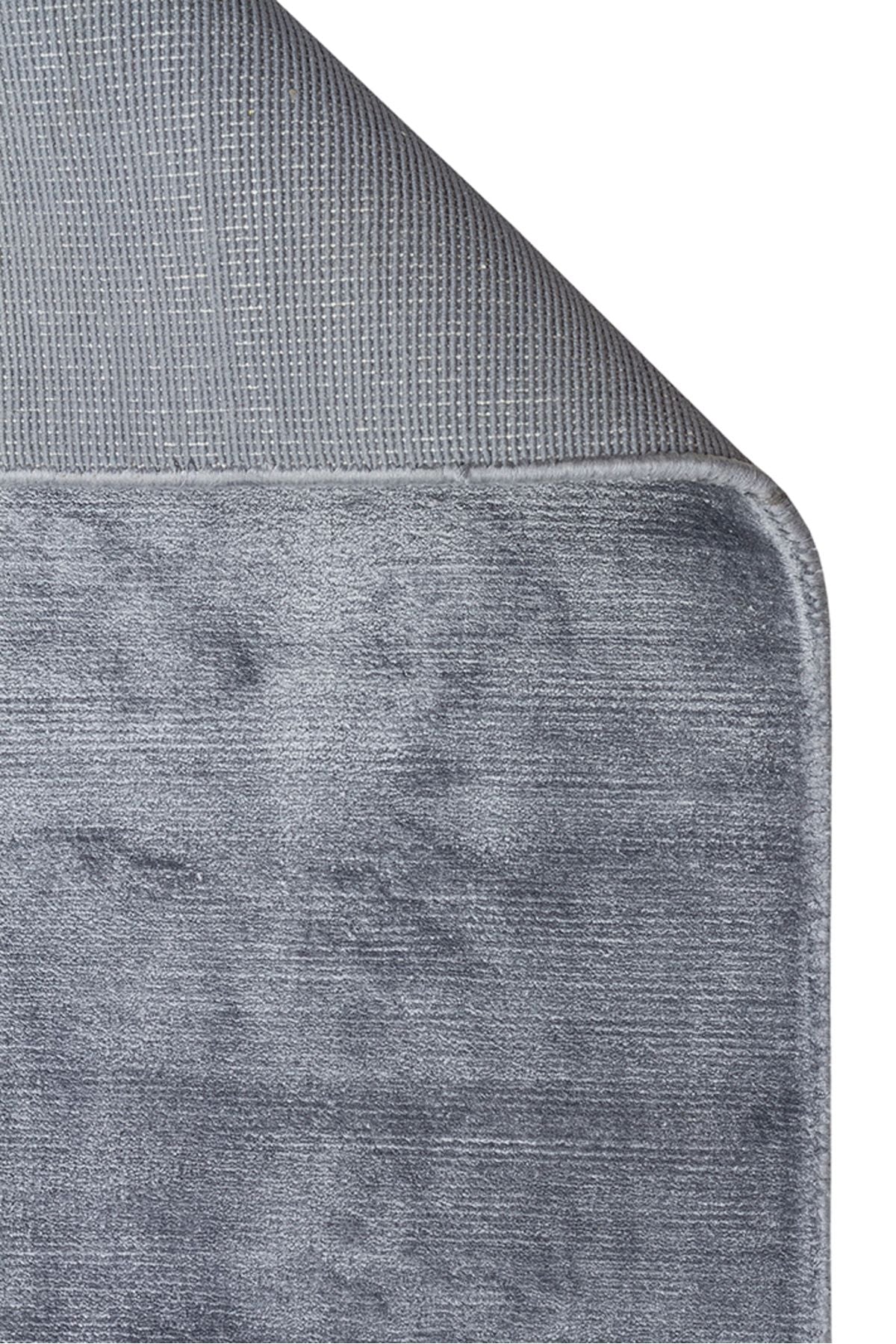 Alure Siyah El Dokuma Saf Bambu Halı Lüks Yumuşak Minimalist Modern Salon ve Oturma Odası Halısı - Charcoal
