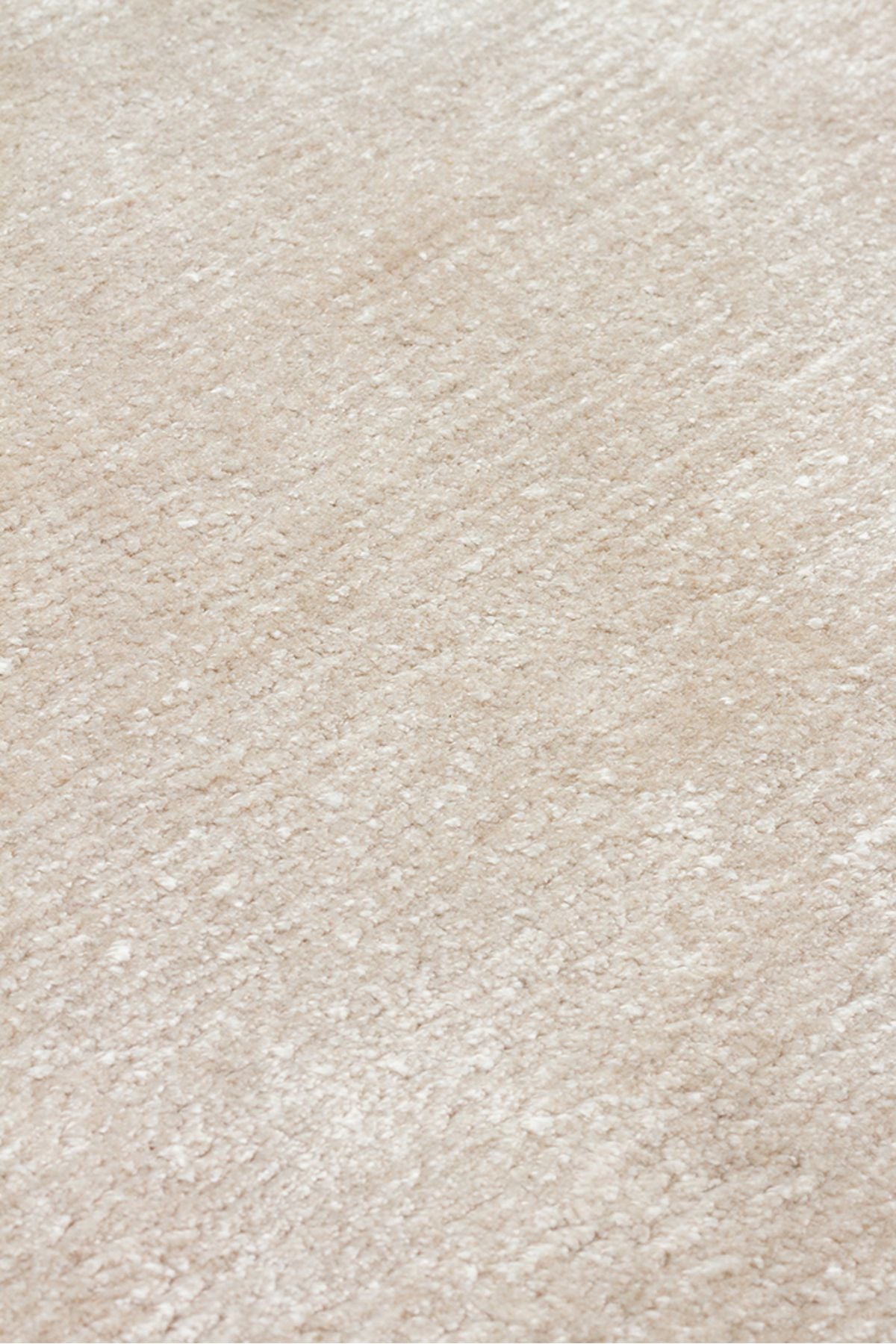 Alure Kum Rengi El Dokuma Saf Bambu Halı Lüks Yumuşak Minimalist Modern Salon ve Oturma Odası Halısı - Sand