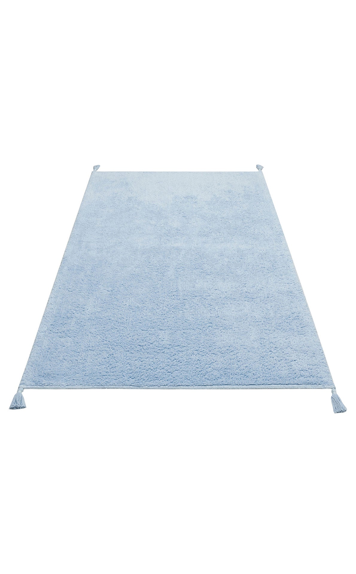 Bonny Düz Mavi Minimal Yıkanabilir Kaydırmaz Taban Yumuşak Yüzeyli Çocuk Odası Halısı - Lacivert