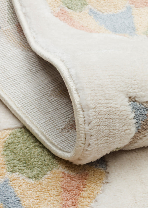 Picco Renkli Desenli Yıkanabilir Hav Vermeyen Toz Tutmayan Yumuşak Dokulu Bebek, Çocuk Odası Halısı - Mavi