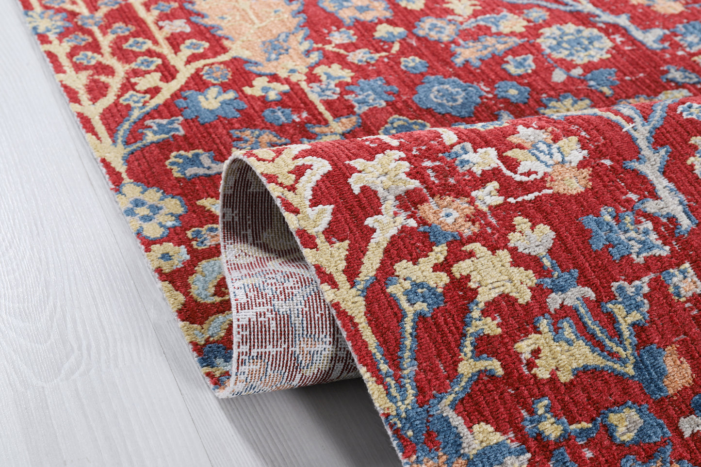 Anatolia Koleksiyon Çok Amaçlı Antialerjik Renkli Salon ve Mutfak Halısı - Kırmızı (Satış)