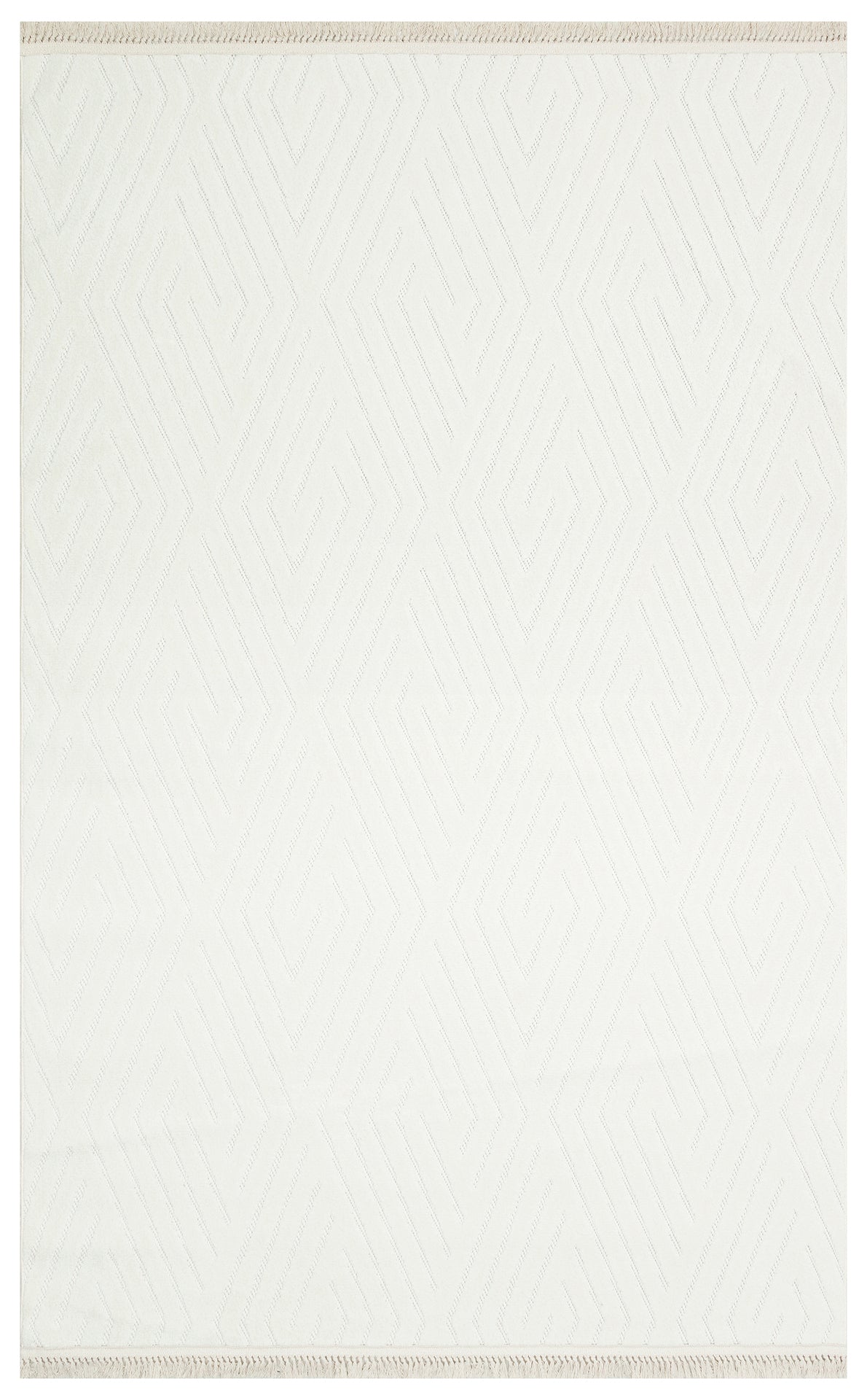 Soft Textured White Pile Dust-Proof Antiallergic Machine Made Carpet for Living Room Hallway Kitchen Children's Room