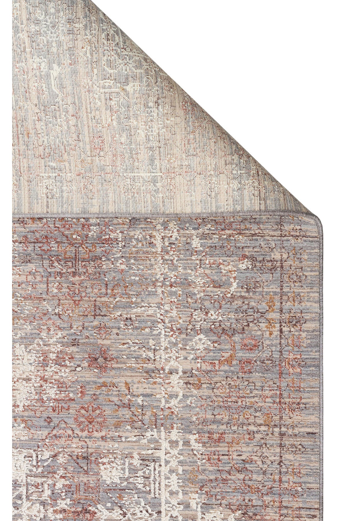 Patina Klasik Vintage Kabartmalı Bej Sık Otantik Dokuma Yumuşak Dokulu Modern Dekoratif Salon Halısı