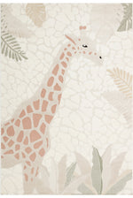 Petit Animal Figure Dust-Free Soft-Textured Machine Washable Baby and Kids Room Rug