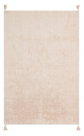 Bonny Plain Beige Minimalist Washable Non-Slip Soft Surface Children's Room Rug - Pink