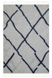 Modern Scandinavian Ethnic Knitted Pattern Soft Living Room Rug