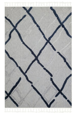 Modern Scandinavian Ethnic Knitted Pattern Soft Living Room Rug