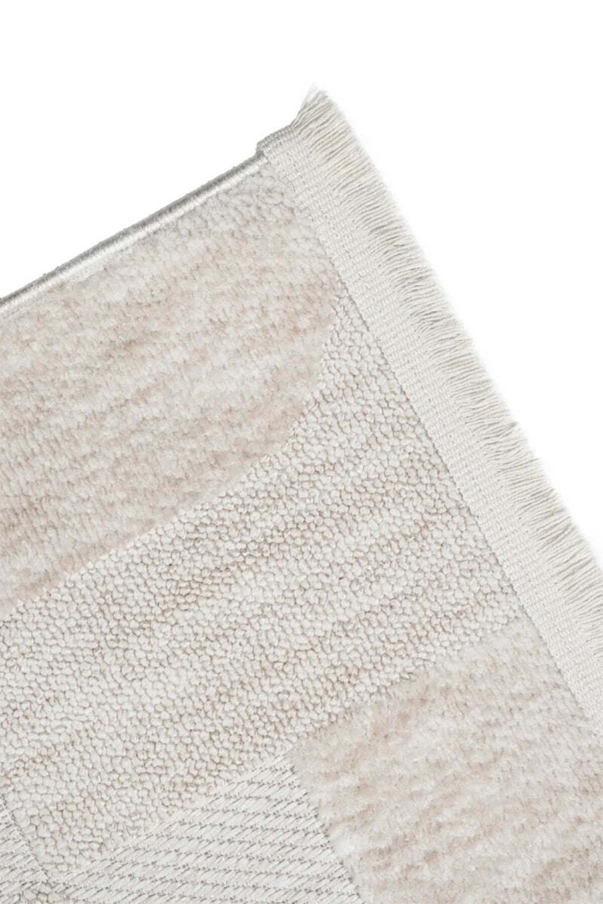 ASTRA Krem Modern Geometrik Halı Soft Patchwork Desenli Dokulu Yumuşak Koridor, Salon Halısı - Krem