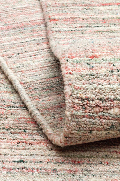 Bloom Pembe El Dokuma Yün Viskon Halı Modern İskandinav Kalın Lüks Salon ve Yatak Odası Halısı - Pembe