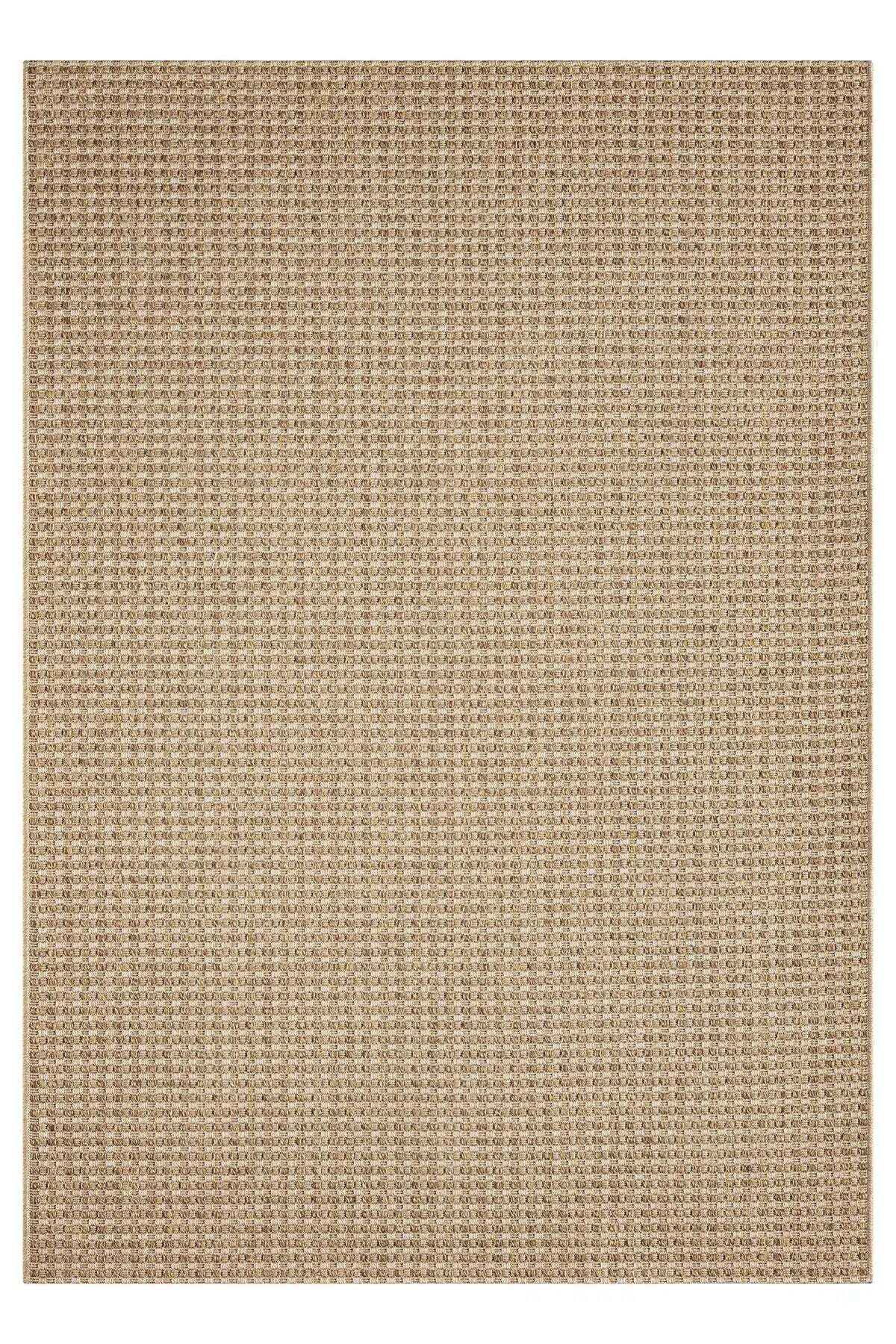 KORDANO Koyu Bej Doğal Sisal Dokulu Modern Kilim Kolay Temizlenebilir İskandinav Salon Halısı - Bordo