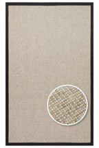 COSTA SISAL Açık Bej, Siyah Bordürlü Hav Vermez Modern Kolay Temizlenebilir Kilim Salon Halısı - Siyah