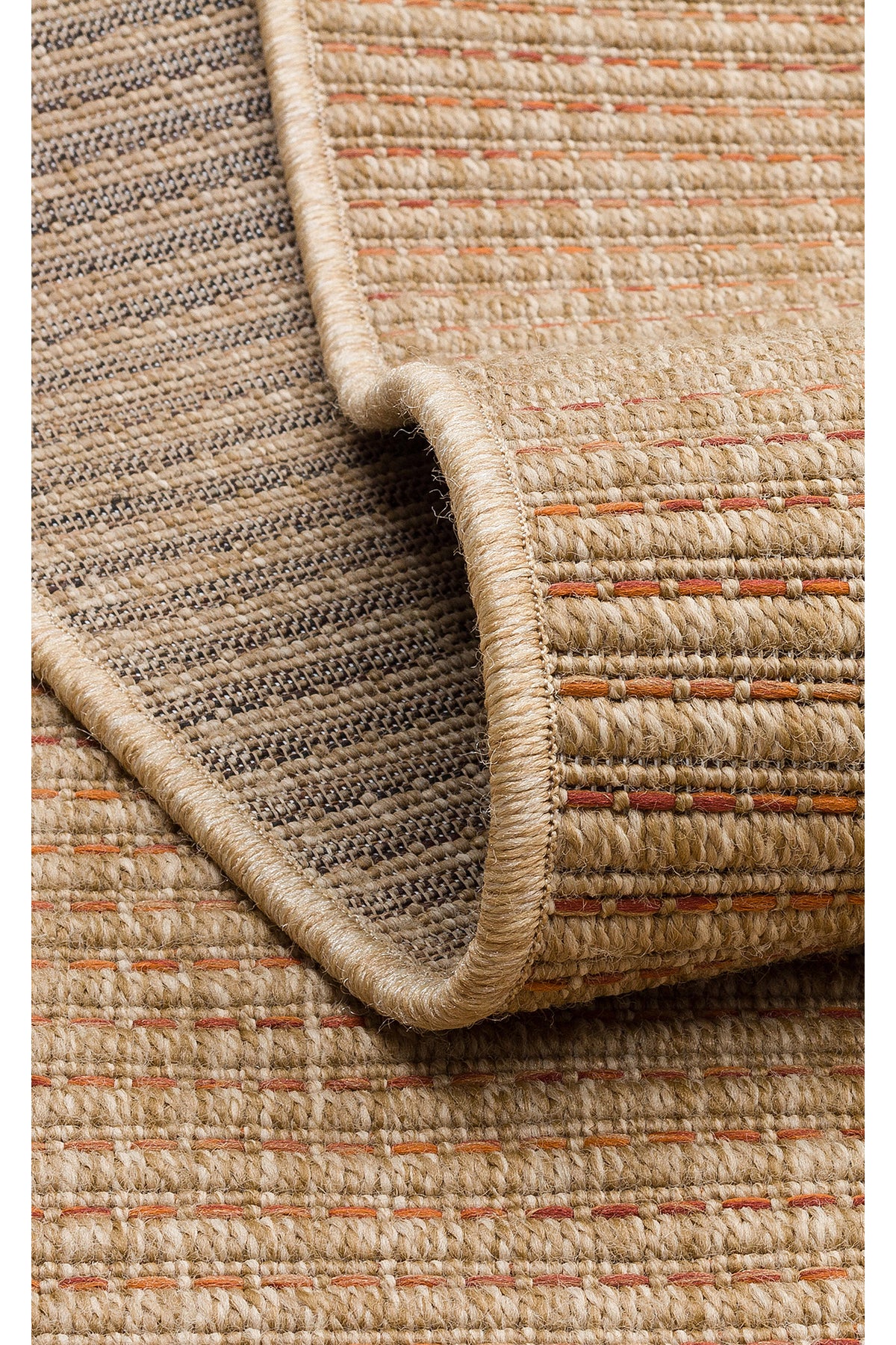 COSTA SISAL Turuncu Hav Vermez Kolay Temizlenebilir Kilim Modern Yatak Odası Mutfak Salon Halısı - Turuncu