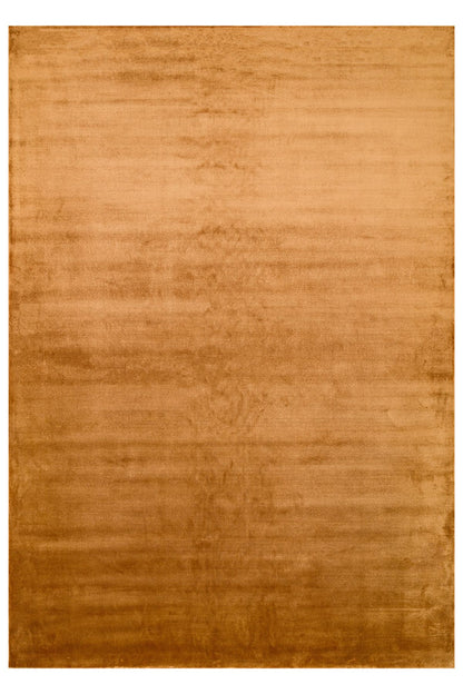 Luma Turuncu Tek Renk Sade Saf Bambu Doğal Malzeme Halı Minimalist Parlak Modern Lüks Salon Halısı - Turuncu