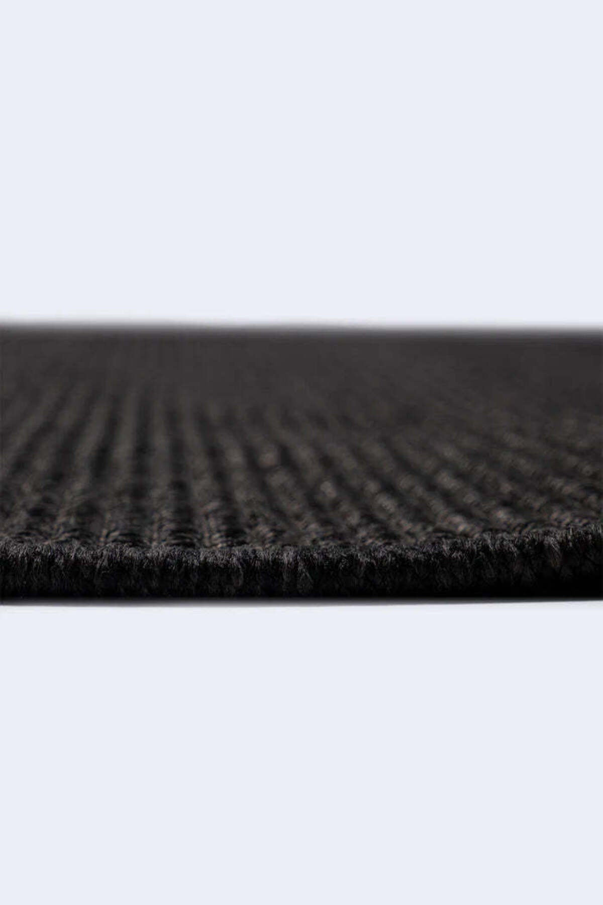 Sisalo Suit Anthracite Natural Sisal Jute-Look Modern Bohemian Scandinavian Minimalist Living Room Rug - Black
