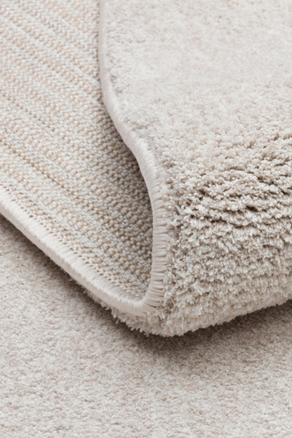 Vera Morfea Modern Açık Gri Asimetrik Düz Halı Hav Toz Vermez Yumuşak Tuşeli Şık Salon Halısı - Açık Gri 01