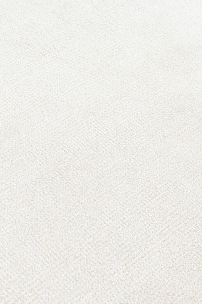 Luma Krem Tek Renk Sade Saf Bambu Doğal Malzeme Halı Minimalist Parlak Modern Lüks Salon Halısı - Krem
