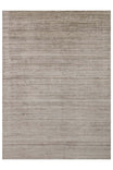 Boreva Plus Beige 100% Hand-Woven Plain Flat Banana Silk, Viscose, and Wool Blend Modern Living Room Rug