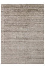 Boreva Plus Beige 100% Hand-Woven Plain Flat Banana Silk, Viscose, and Wool Blend Modern Living Room Rug