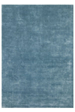 Hand-Woven Blue Linen Modern Living Room Rug – Soft, Natural, and Stylish Design
