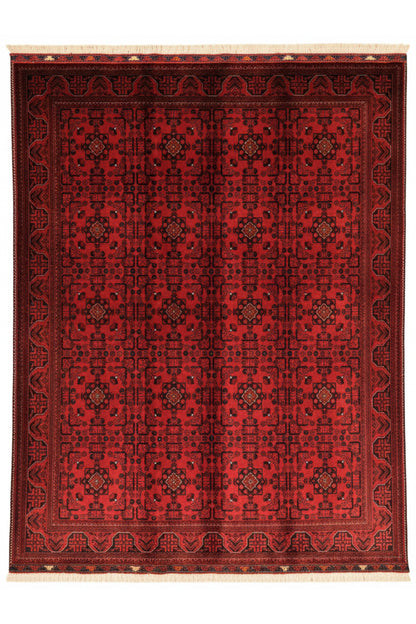 Handwoven Burgundy Star Pattern Afghan Bilicik Rug, 100% Wool, Natural Dye, Authentic Living Room Rug - Beige