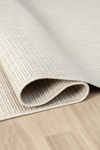 KORDANO Doğal Sisal Krem Dokulu Modern Kilim Kolay Temizlenebilir İskandinav Salon Halısı - Ekru