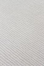 Minimal Elit Krem Modern Makine Dokuma Salon Halısı – Zarif, Parlak ve Yumuşak Dokulu - Beyaz