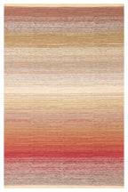 MİRA Çok Renkli Çift Taraflı Yıkanabilir Kilim Modern Ombre Renk Geçişli Polyester Şönil Kilim - Çok Renkli