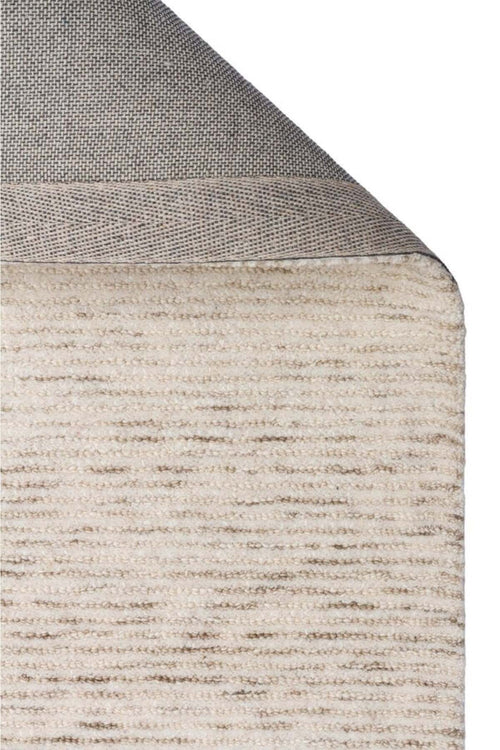 ARVEN Open Beige Wool Modern Textured Solid Color Premium Soft Textured Living Room Rug - Beige