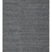 Emma Hand-Woven Anthracite Scandinavian Knitted Textured Wool Flatweave Modern Bedroom Living Room Rug - Black