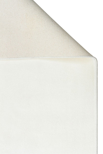 Luma Beyaz Tek Renk Sade Saf Bambu Doğal Malzeme Halı Minimalist Parlak Modern Lüks Salon Halısı - Beyaz