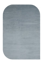 VERA MULTİ MORFEA Minimal Mavi Amorf Yumuşak Modern Dekoratif Mikro Polyester Salon Halısı - Gümüş
