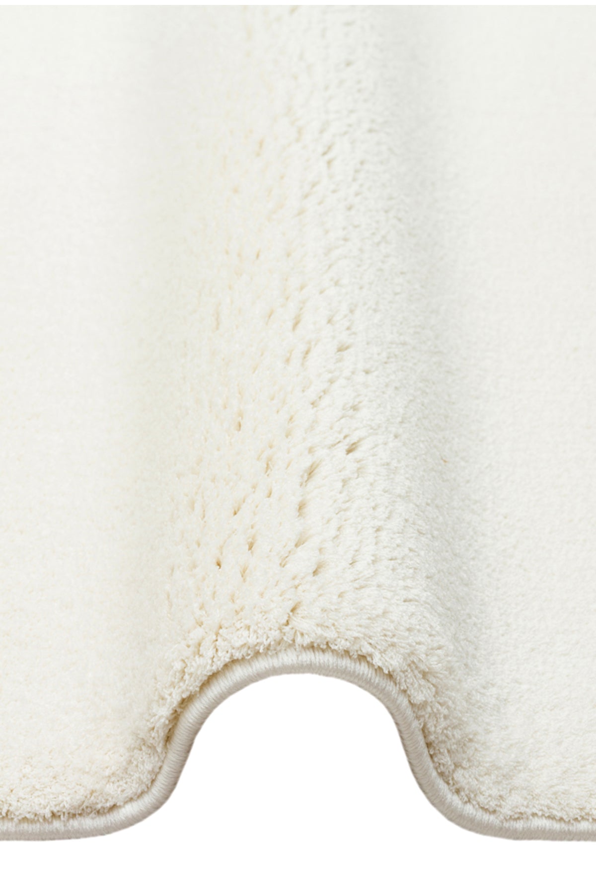 Vera Morfea Beyaz Asimetrik Düz Halı Hav Toz Vermez Yumuşak Tuşeli Modern Şık Salon Halısı - Beyaz 01