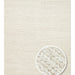 Emma Hand-Woven Ecru Plain Scandinavian Knit Textured Wool Modern Pileless Bedroom Living Room Rug - Burgundy