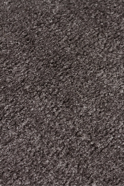 Vera Morfea Modern Antrasit Asimetrik Düz Halı Hav Toz Vermez Yumuşak Tuşeli Şık Salon Halısı - Antrasit 02