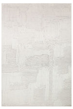 Royal Grey Modern Striped Patterned Shiny Viscose Rug Soft Textured Living Room Rug