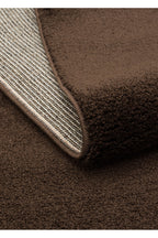 VERA MULTİ MORFEA Amorf Yumuşak Kahverengi Modern Dekoratif Mikro Polyester Minimal Salon Halısı - Siyah