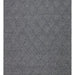Emma Hand-Woven Anthracite Diamond Pattern Scandinavian Knit Textured Wool Loop Pile Modern Living Room Rug - Silver