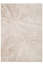 PALACE MOOD Beige Modern Distressed Pattern Viscose Soft Touch Classic Elegant Living Room Rug